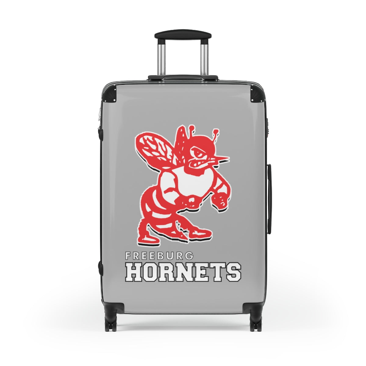 Freeburg Hornet Suitcases - Gray Front/ Black Back