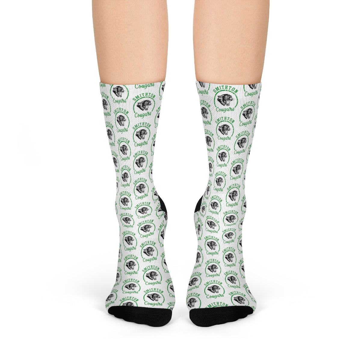 Smithton Cougars Pattern Crew Socks