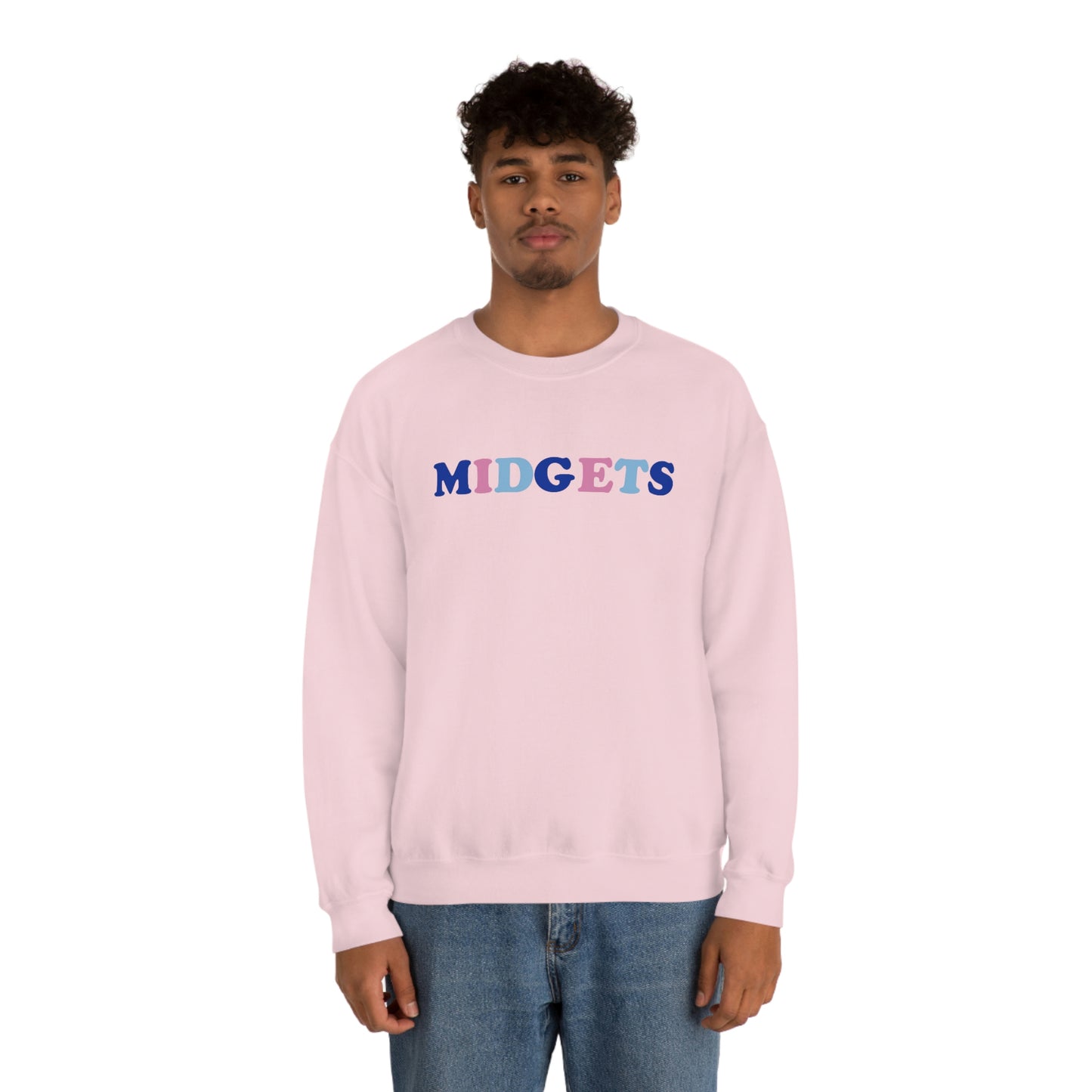 Pink and Blue Midgets Heavyweight Crewneck Sweatshirt