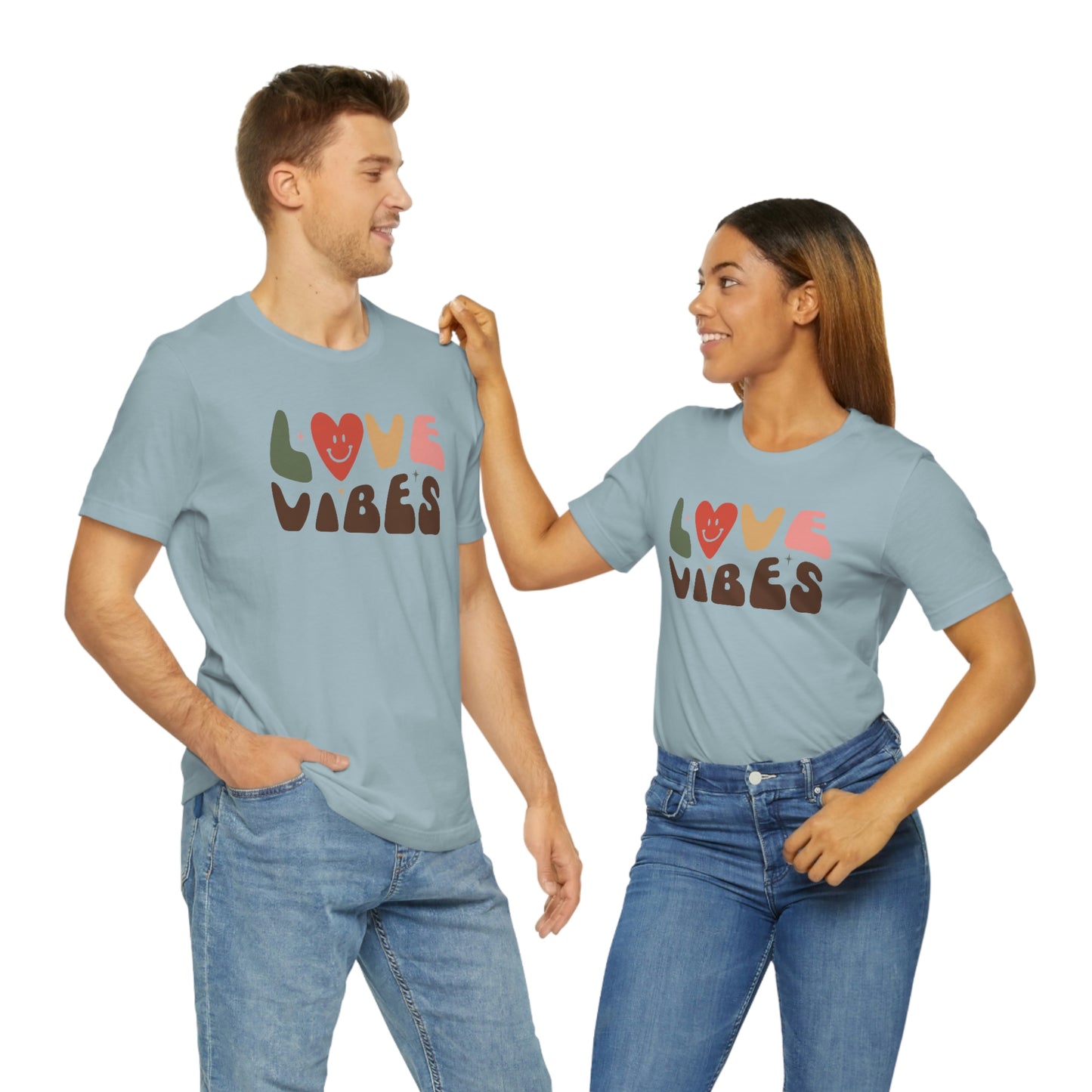 "Love Vibes" Unisex Jersey Short Sleeve Tee