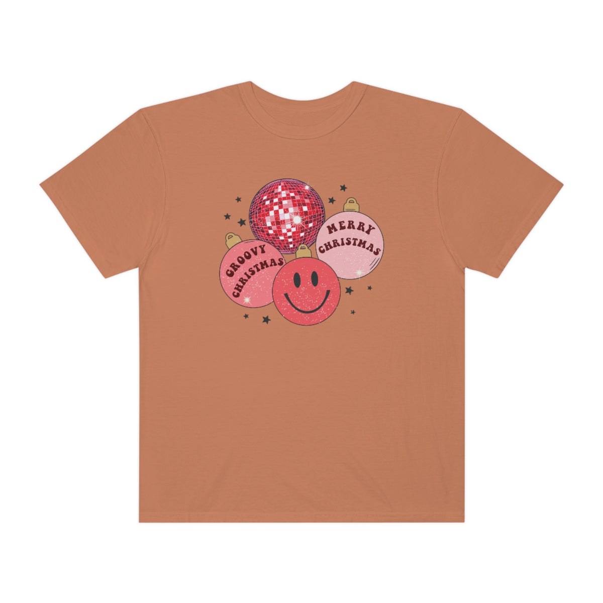Groovy Christmas Unisex Garment-Dyed Comfort Colors PREMIUM T-shirt