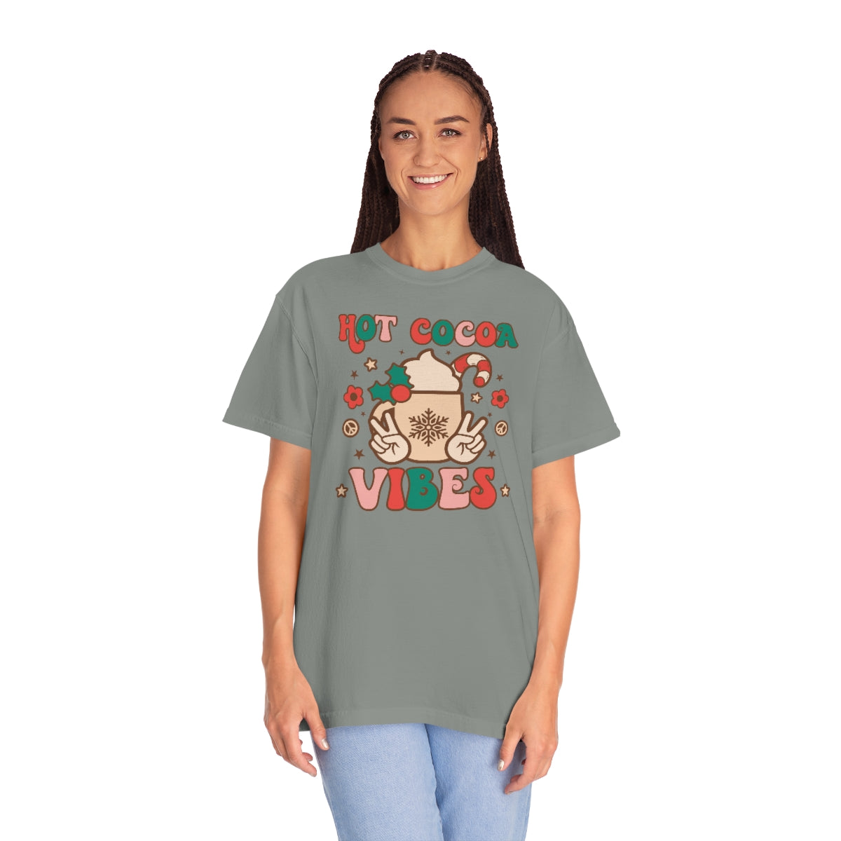 Hot Cocoa Vibes Unisex Garment-Dyed Comfort Colors PREMIUM T-shirt