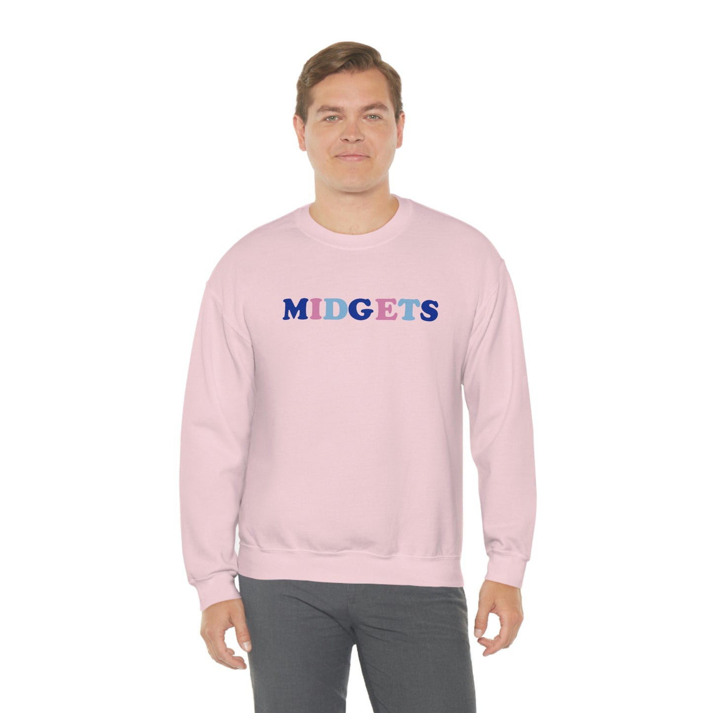Pink and Blue Midgets Heavyweight Crewneck Sweatshirt