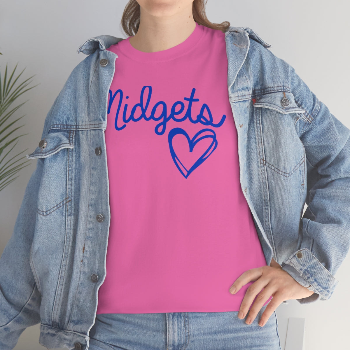 Midget Blue Heart Unisex Heavy Cotton Tee