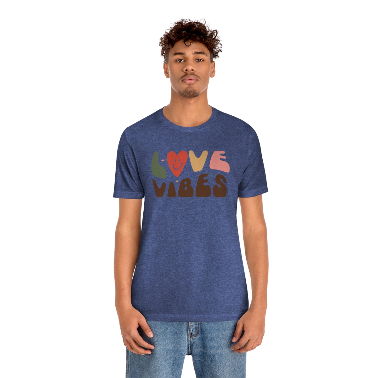 "Love Vibes" Unisex Jersey Short Sleeve Tee