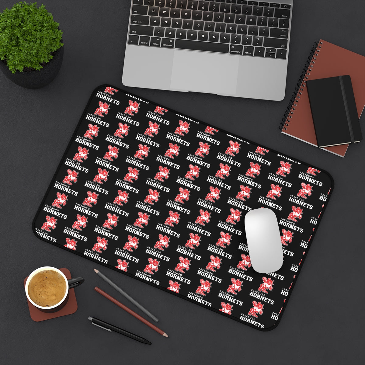 Freeburg Hornets Pattern Desk Mat