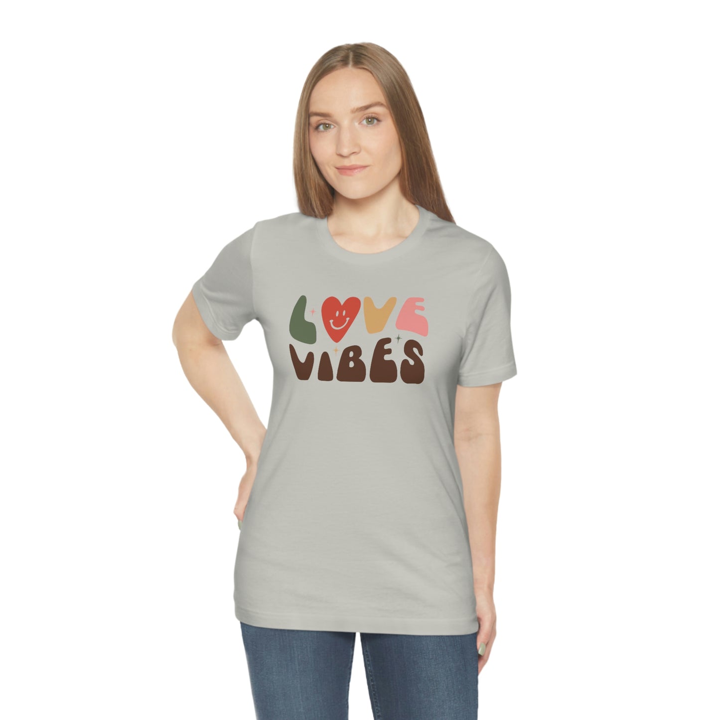 "Love Vibes" Unisex Jersey Short Sleeve Tee