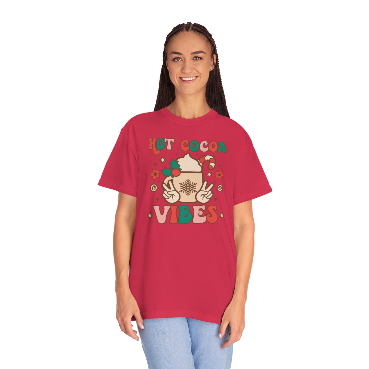 Hot Cocoa Vibes Unisex Garment-Dyed Comfort Colors PREMIUM T-shirt