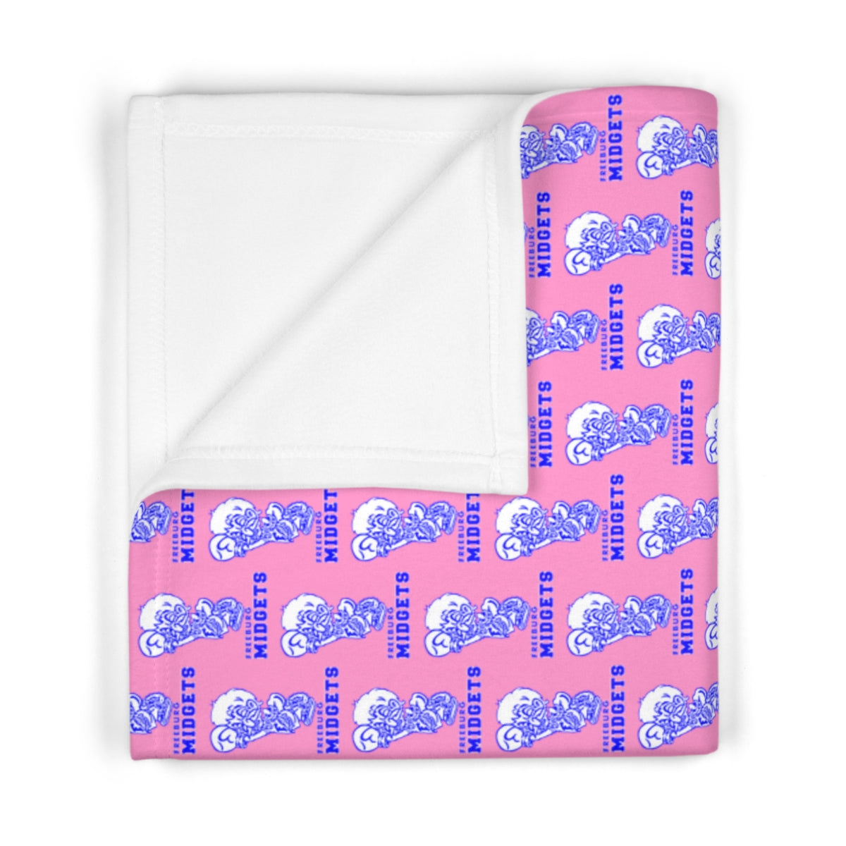 Pink Freeburg Midgets Soft Fleece Baby Blanket