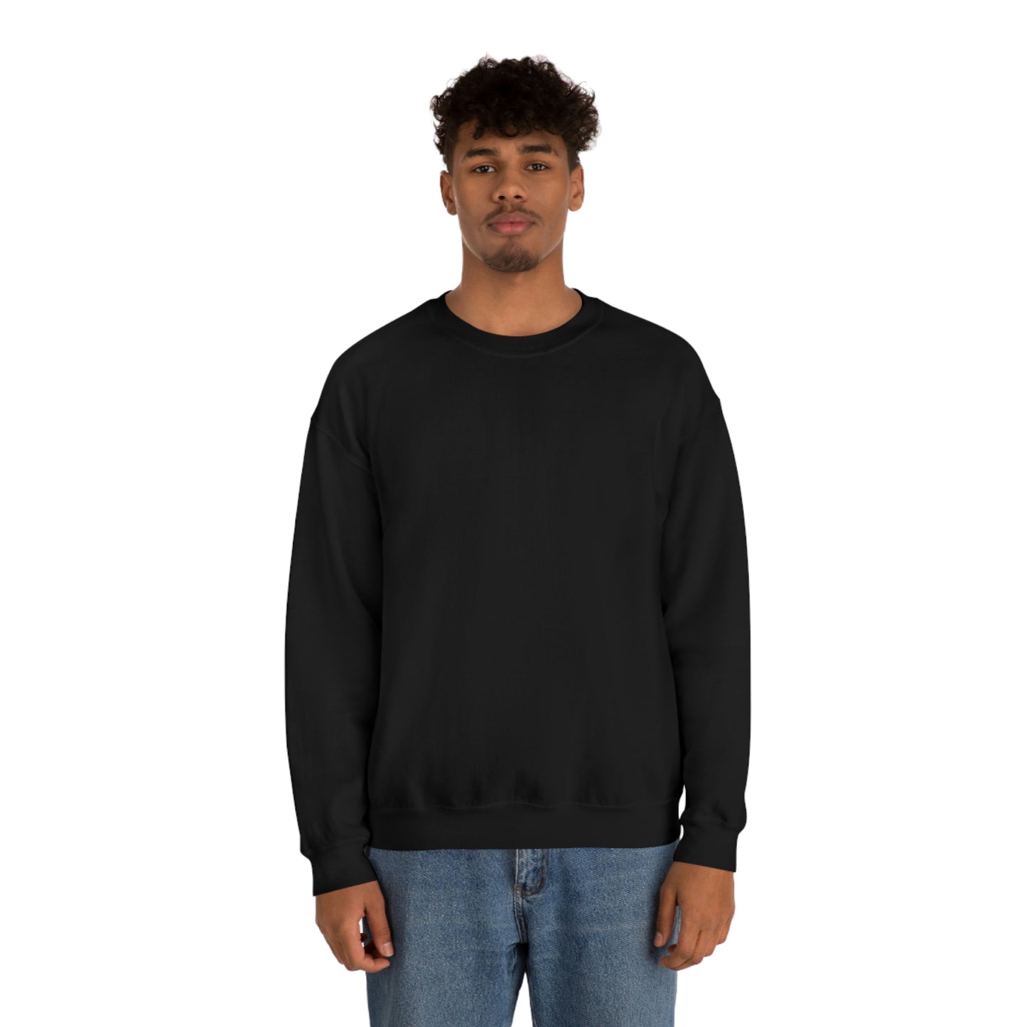 "Love Love Love" Black Print Unisex Heavy Blend™ Crewneck Sweatshirt