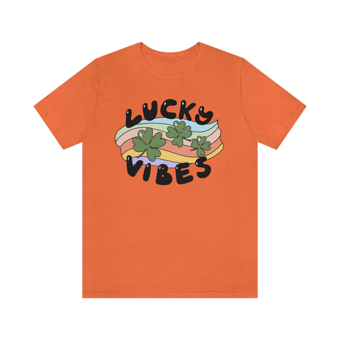 St. Patrick's Day "Lucky Vibes" Unisex Jersey Short Sleeve Tee
