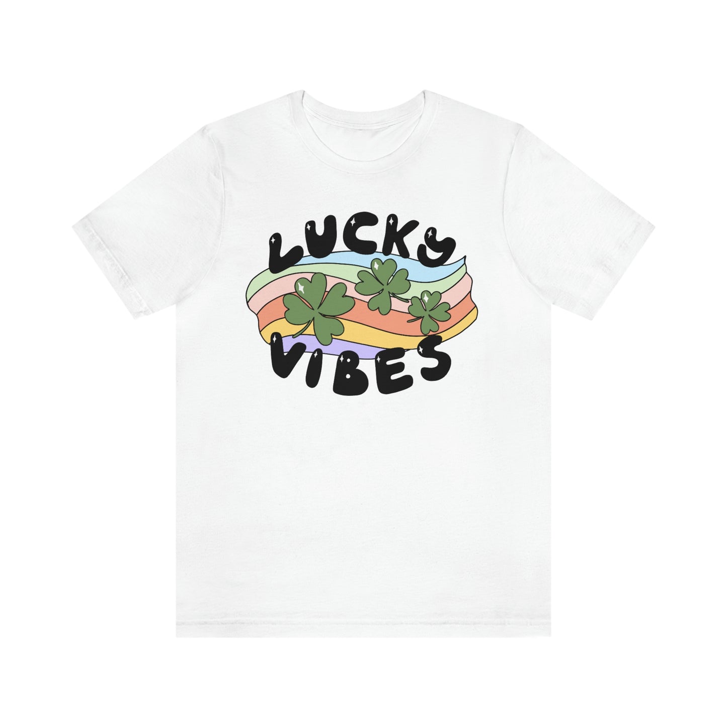 St. Patrick's Day "Lucky Vibes" Unisex Jersey Short Sleeve Tee