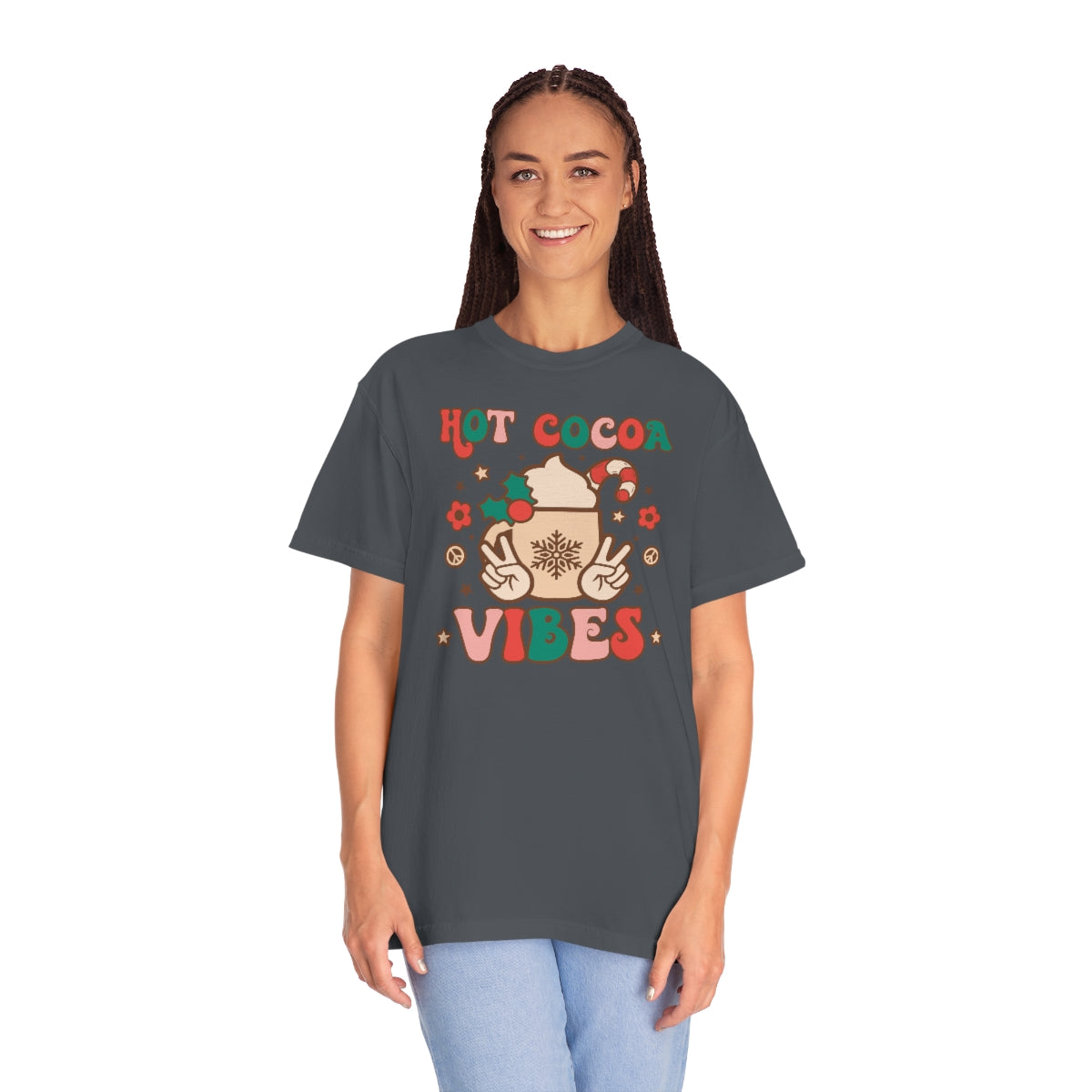 Hot Cocoa Vibes Unisex Garment-Dyed Comfort Colors PREMIUM T-shirt