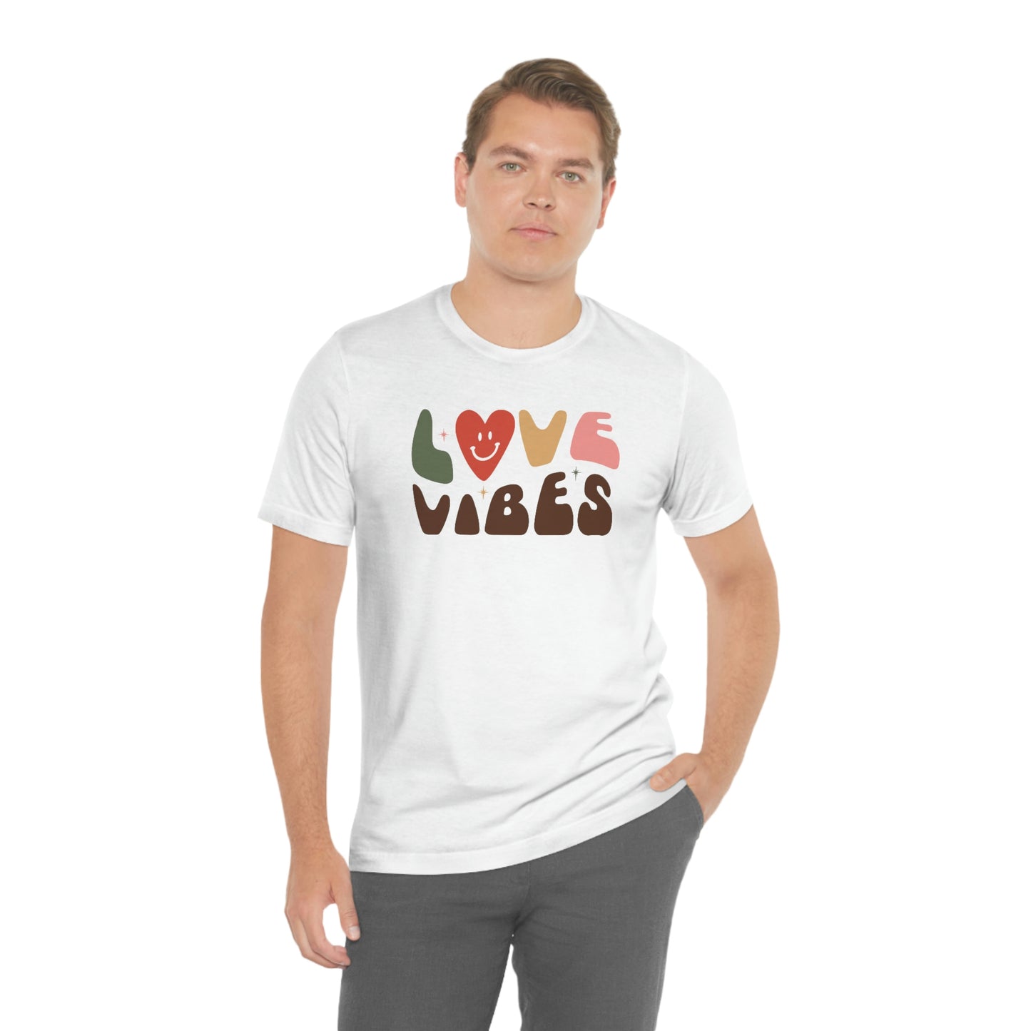 "Love Vibes" Unisex Jersey Short Sleeve Tee