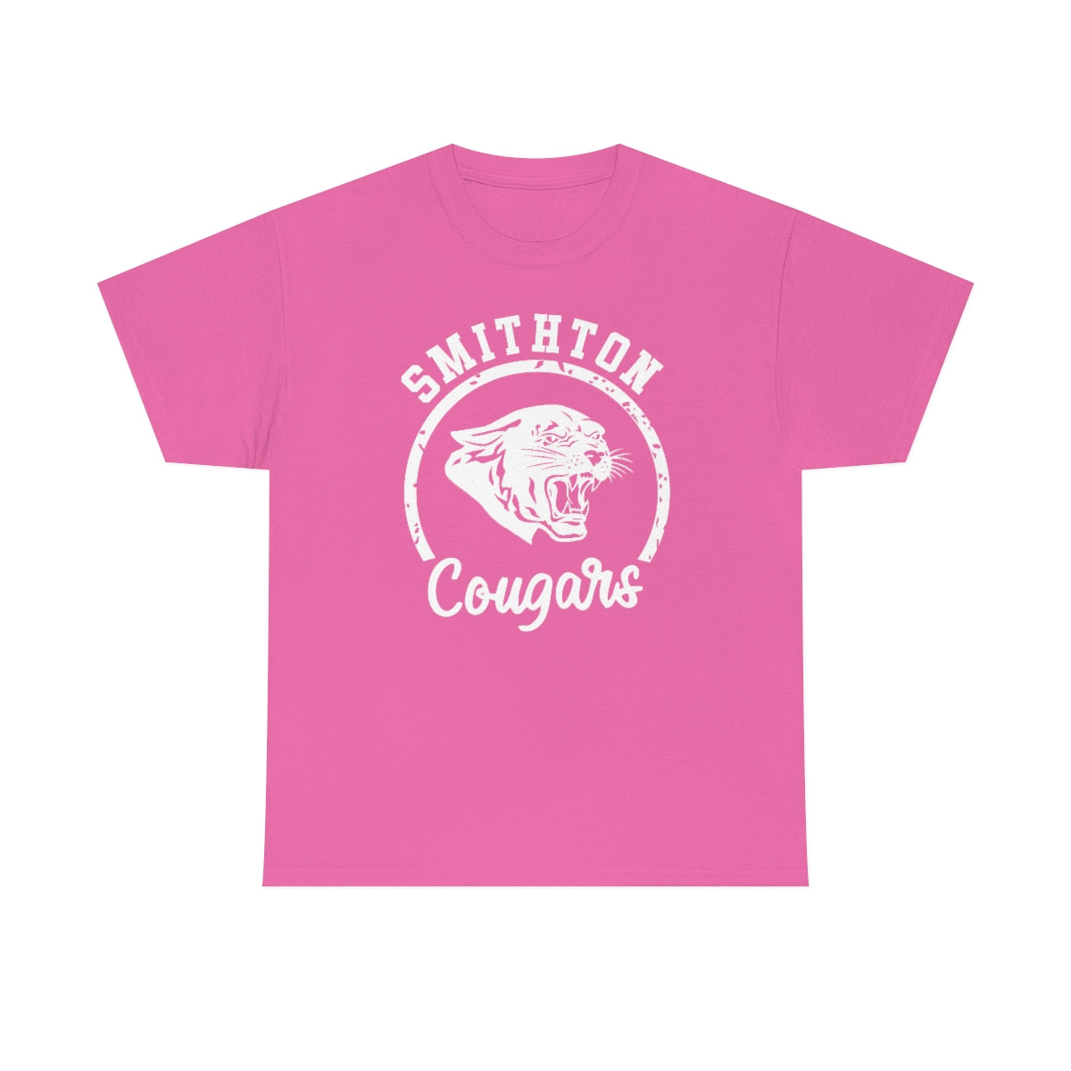 Smithton Cougars - White Imprint Unisex Heavy Cotton Tee