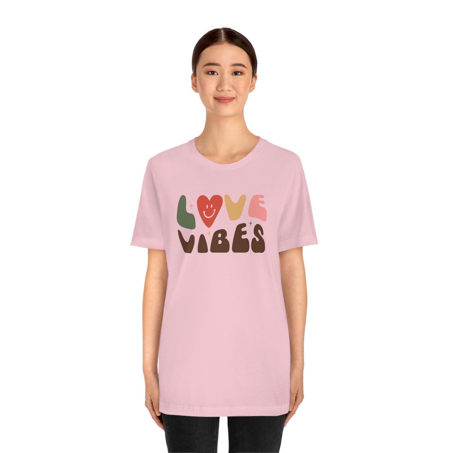 "Love Vibes" Unisex Jersey Short Sleeve Tee