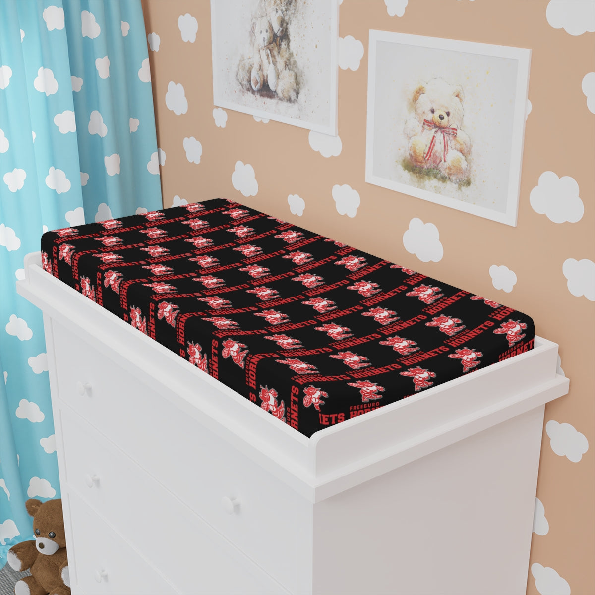 Freeburg Hornets Baby Changing Pad Cover