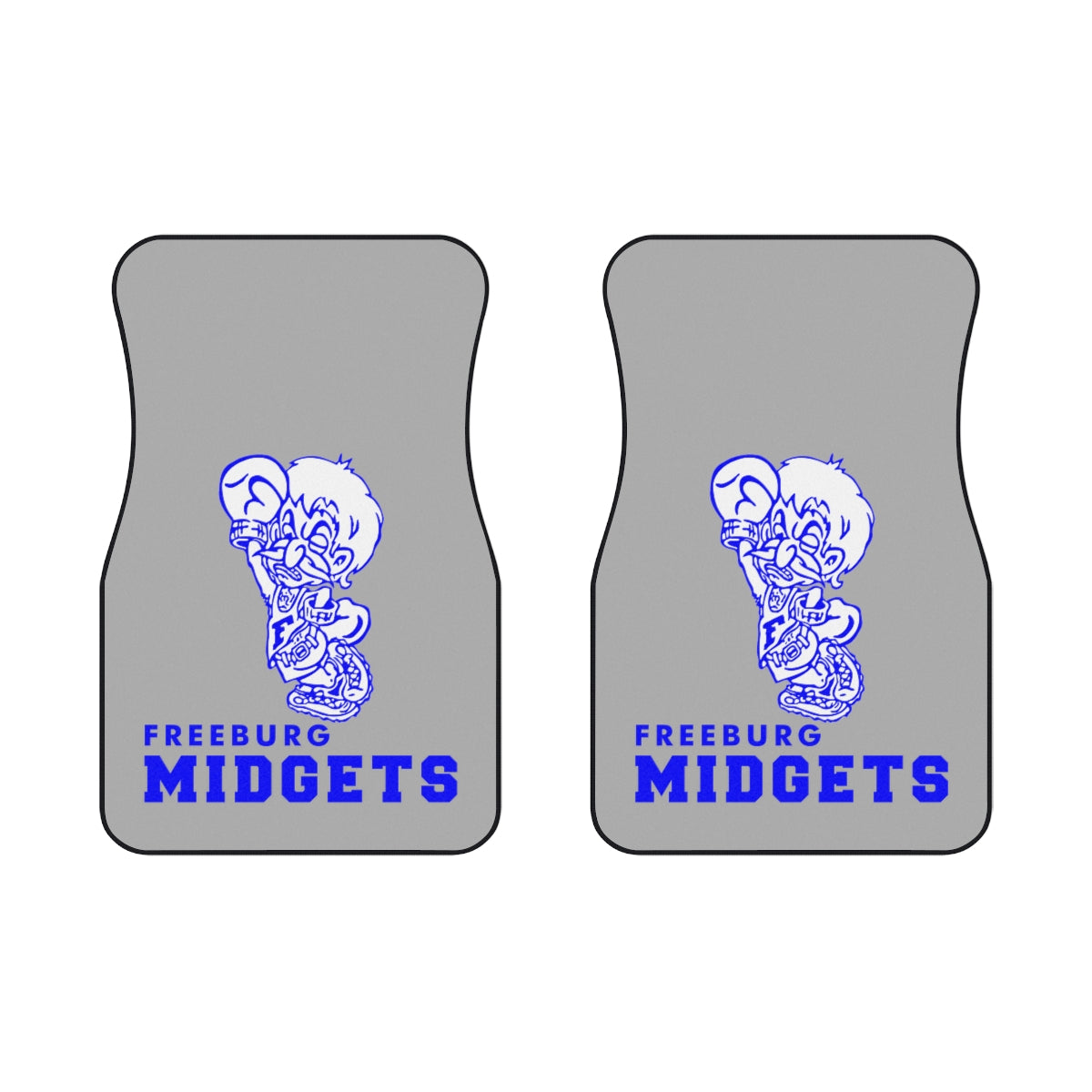 Light Gray Freeburg Midgets Car Mats (SET of 2)