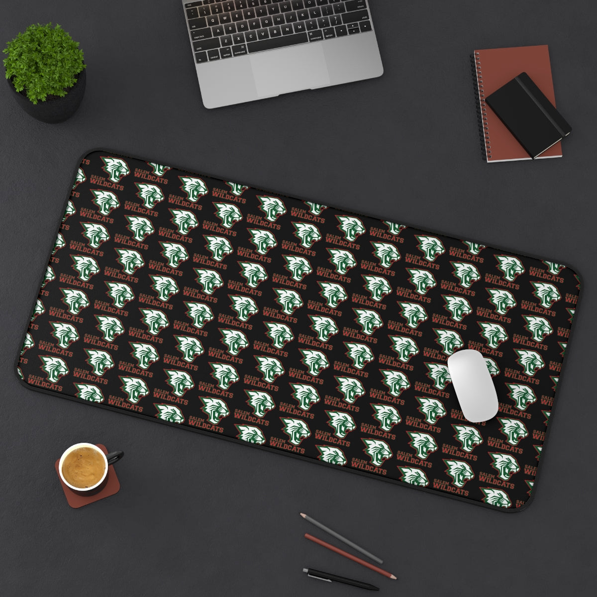 Salem Wildcats Pattern Desk Mat