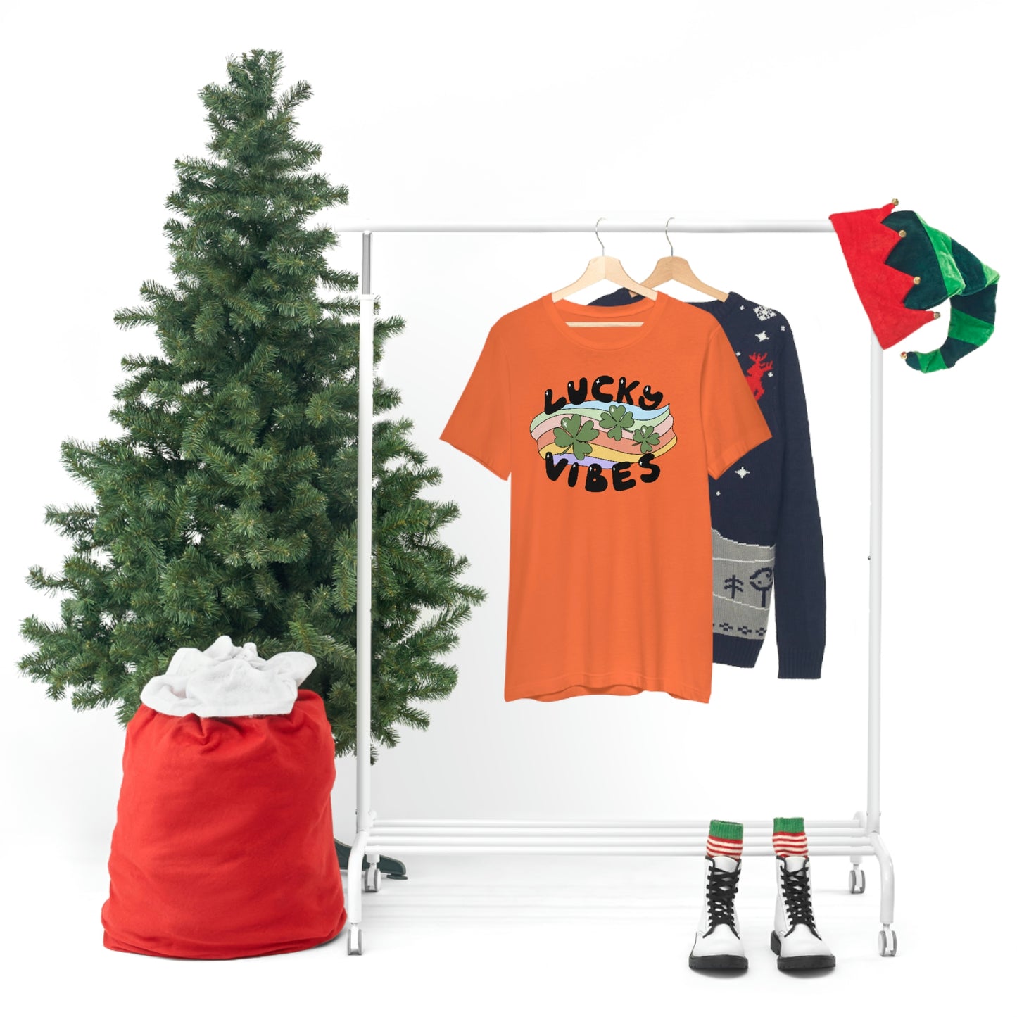 St. Patrick's Day "Lucky Vibes" Unisex Jersey Short Sleeve Tee