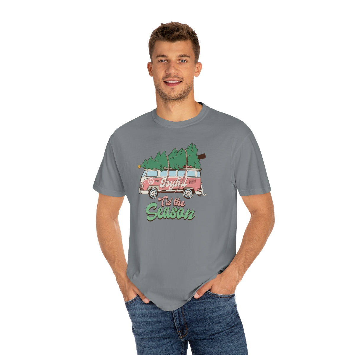 Tis the Season Retro Unisex Garment-Dyed Comfort Colors PREMIUM T-shirt