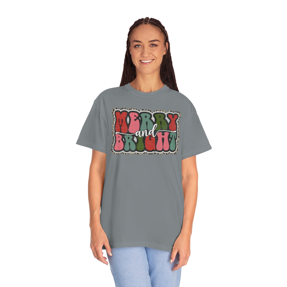 Merry and Bright Unisex Garment-Dyed Comfort Colors PREMIUM T-shirt