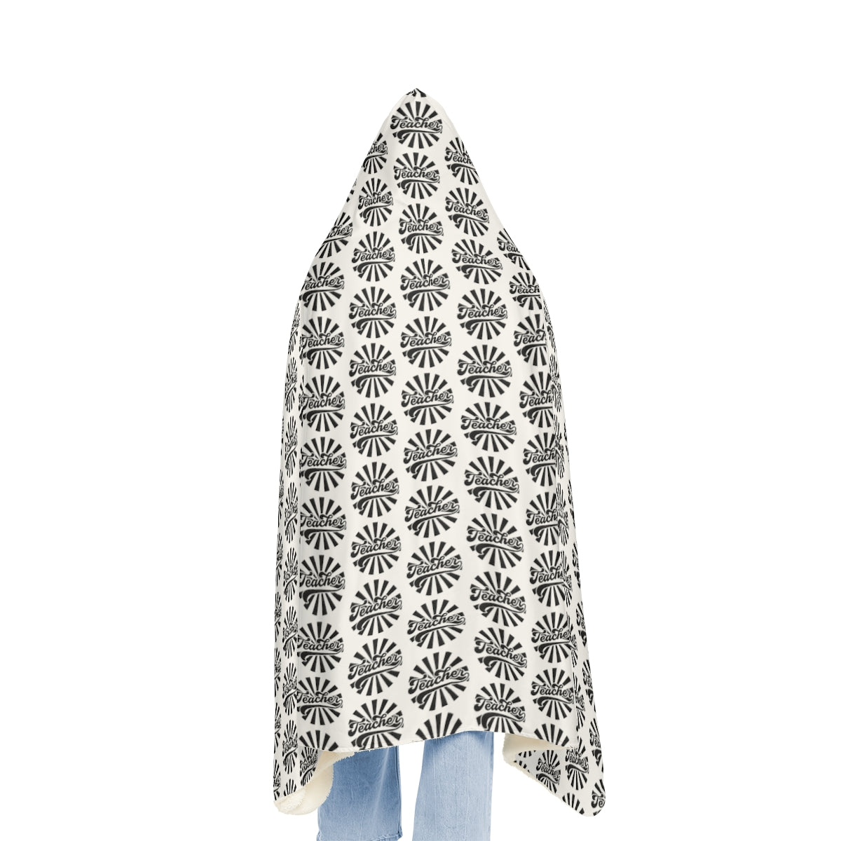 White " Teacher" Snuggle Blanket