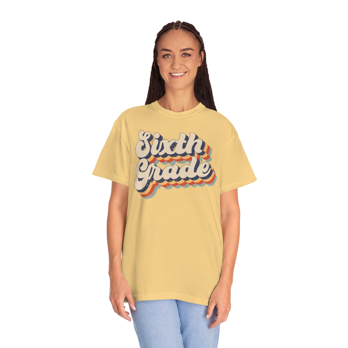 Retro Sixth Grade Unisex Garment-Dyed Comfort Colors PREMIUM T-shirt