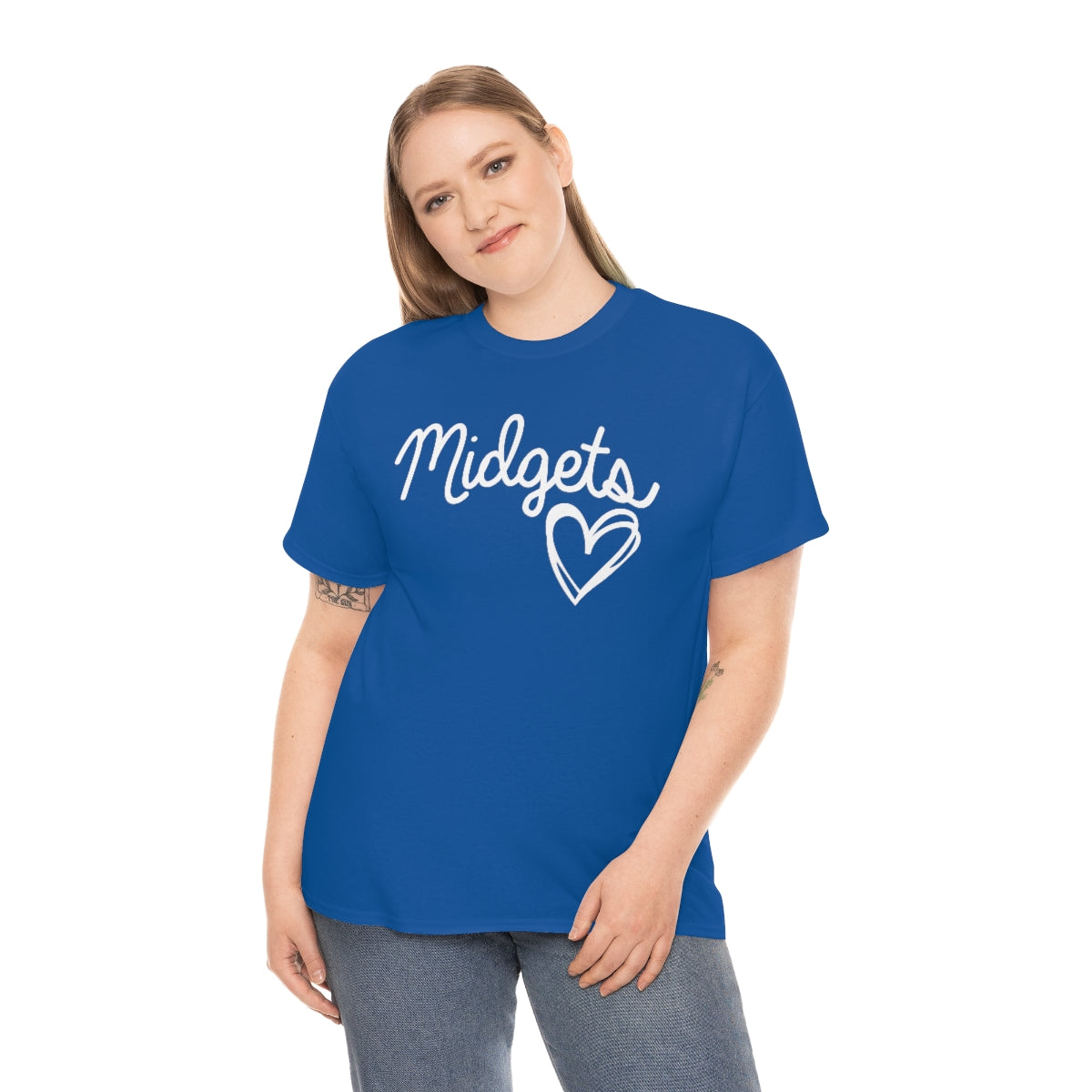 Midget Heart Unisex Heavy Cotton Tee