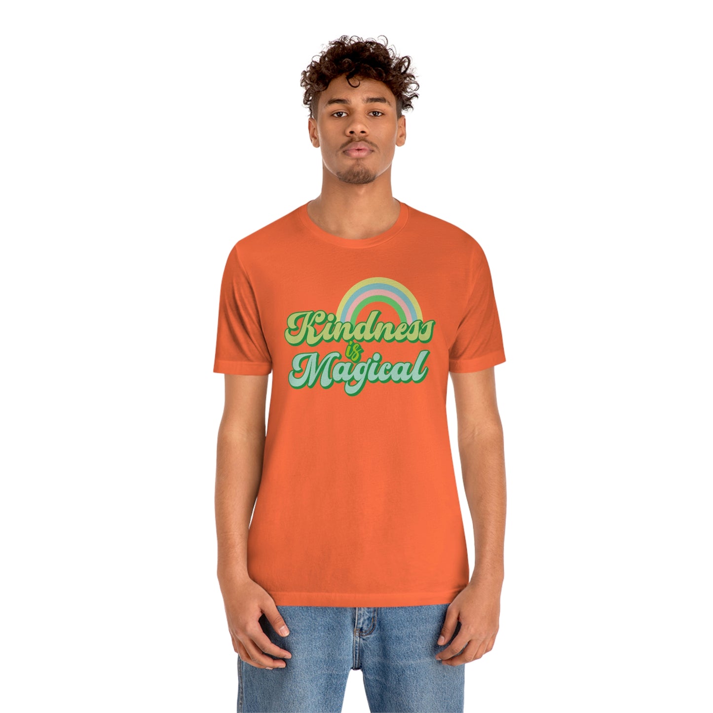 St. Patrick's Day "Kindness is Magical" - Front Side Only Unisex Jersey Short Sleeve Tee