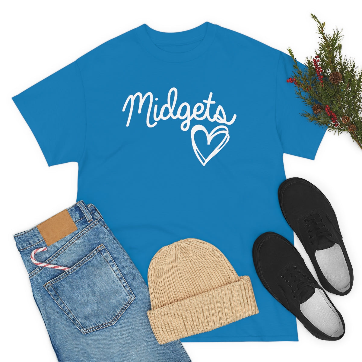 Midget Heart Unisex Heavy Cotton Tee