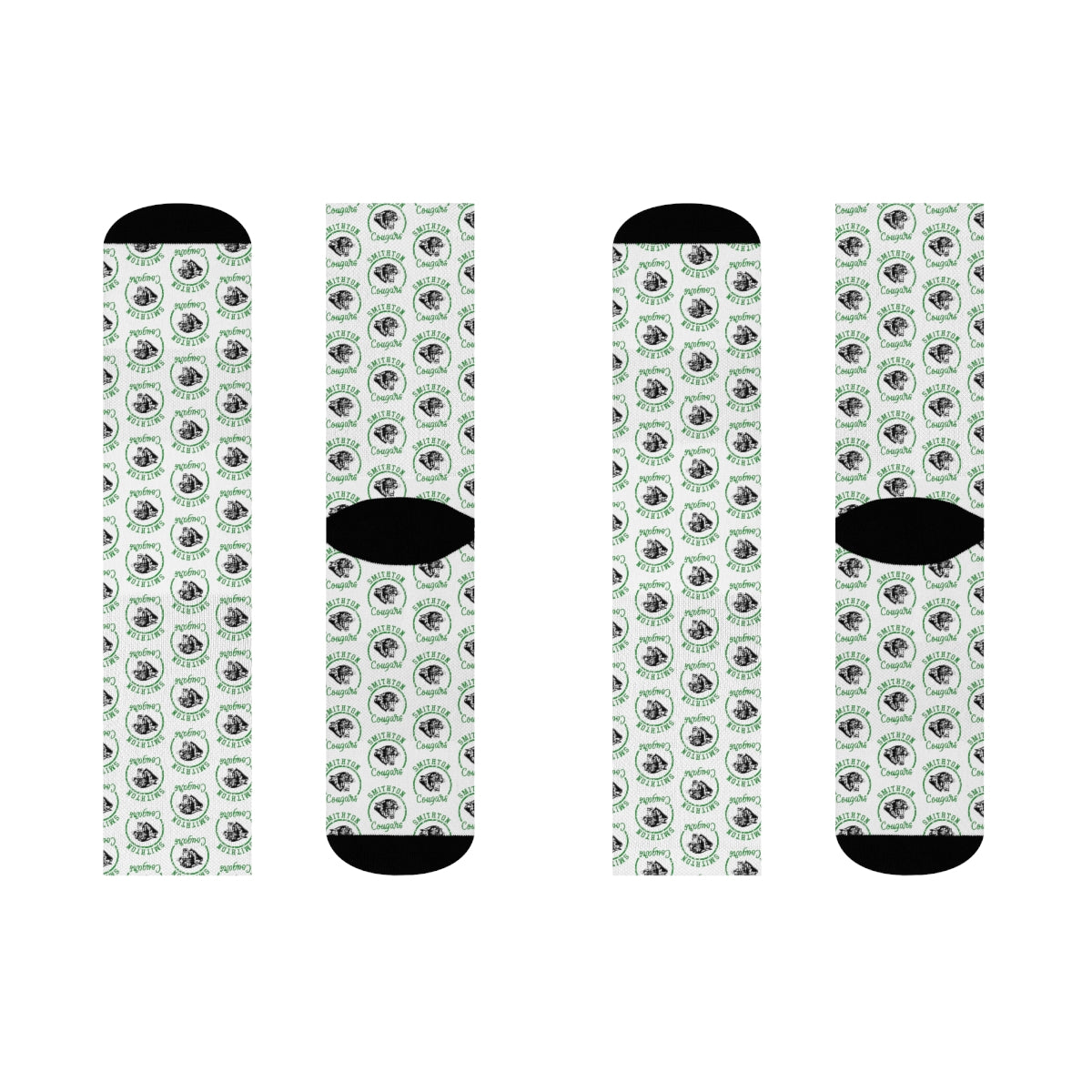 Smithton Cougars Pattern Crew Socks