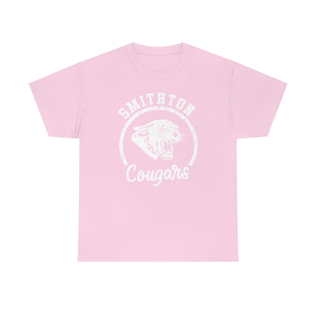 Smithton Cougars - White Imprint Unisex Heavy Cotton Tee