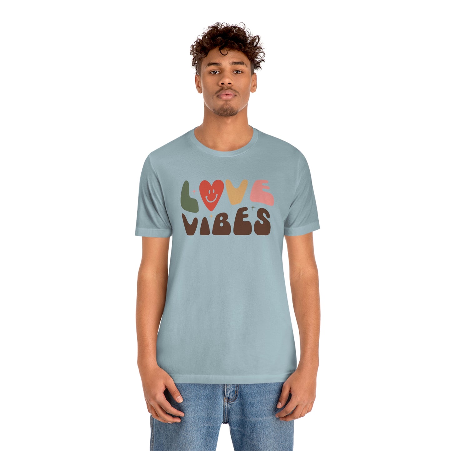 "Love Vibes" Unisex Jersey Short Sleeve Tee