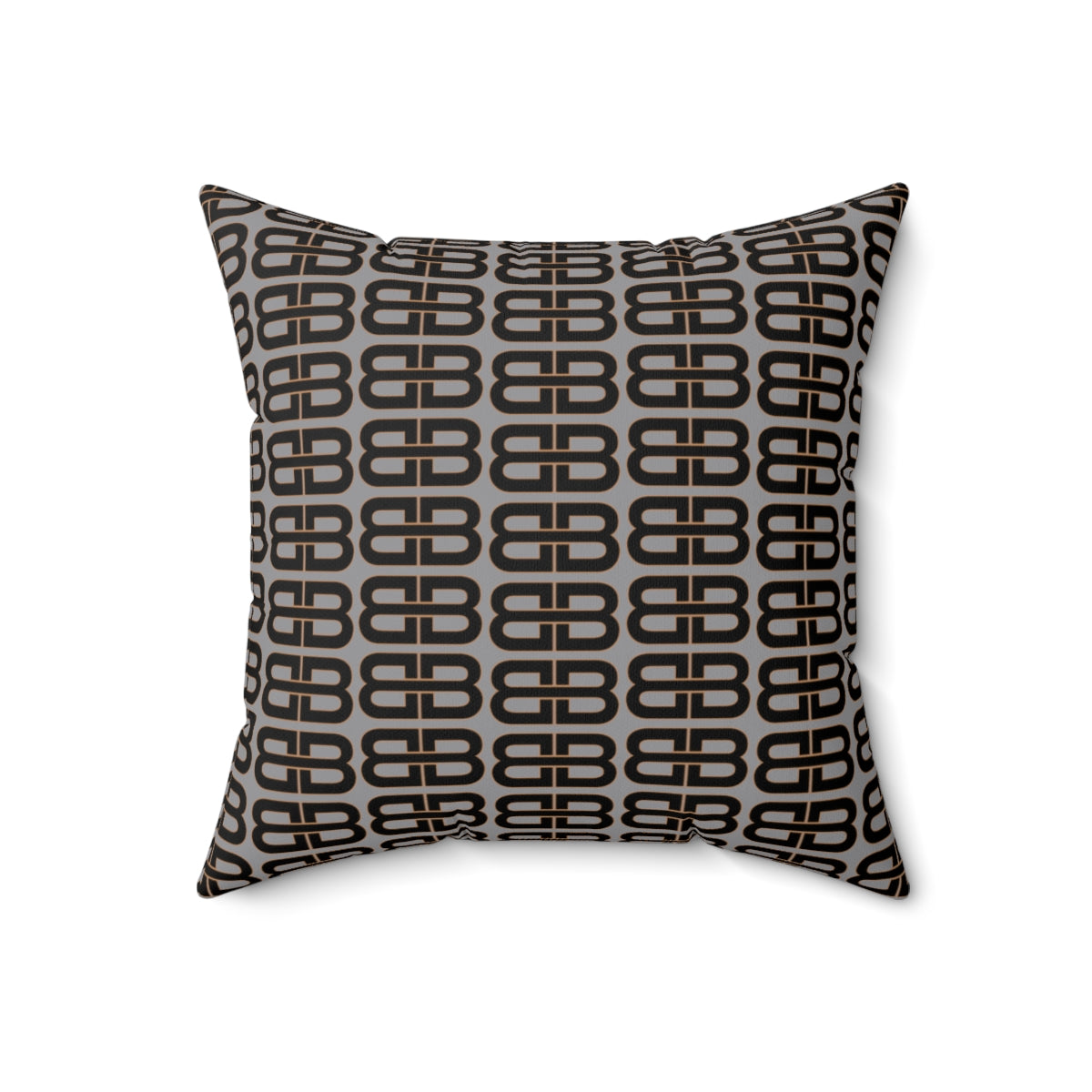 Gray Bhava Brand Pattern Square Pillow