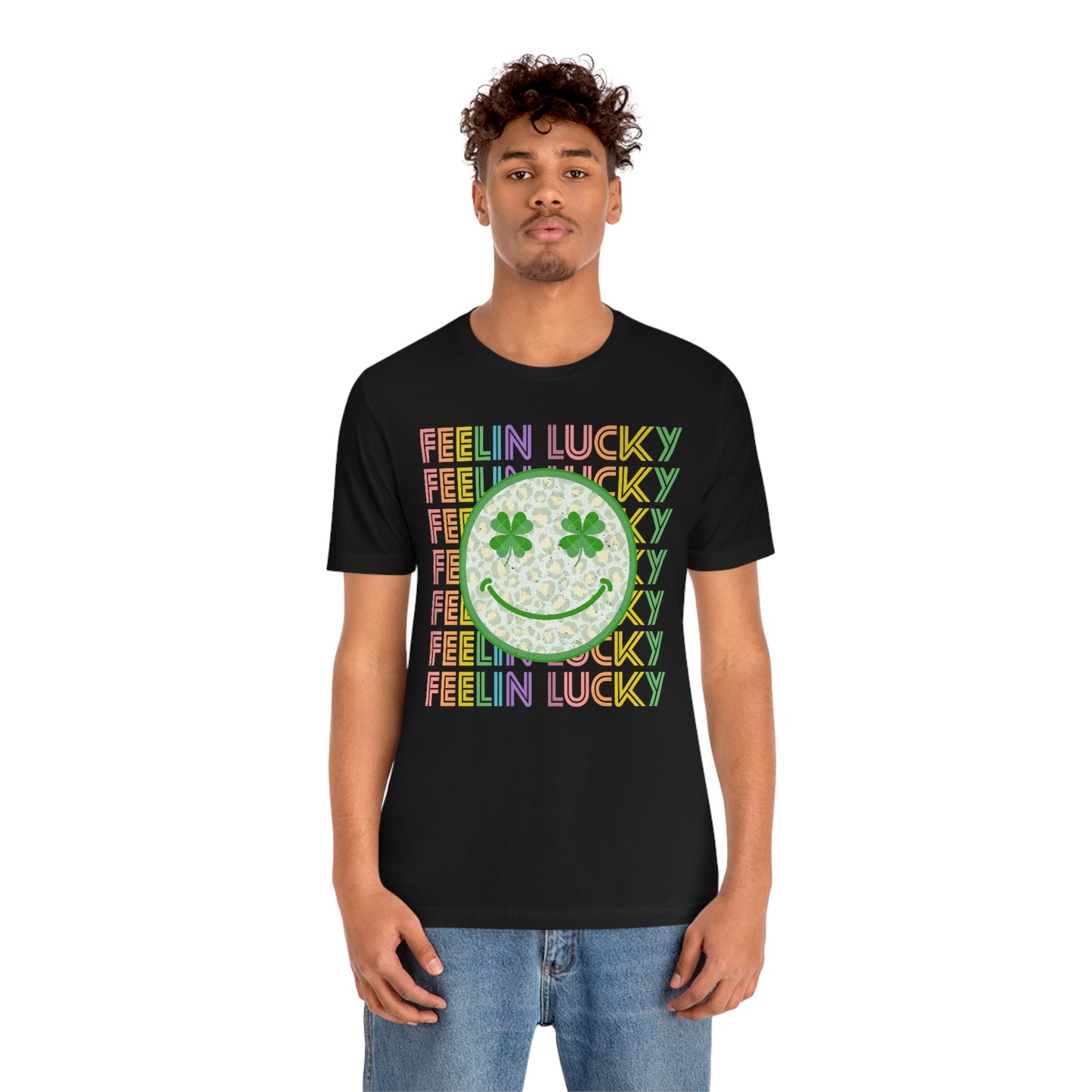 St. Patrick's Day "Feelin Lucky" Unisex Jersey Short Sleeve Tee