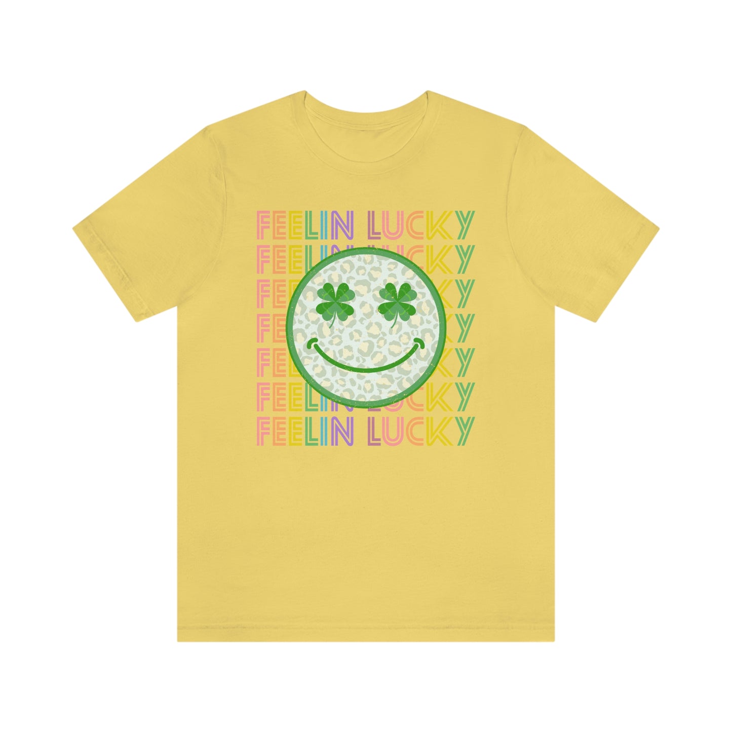 St. Patrick's Day "Feelin Lucky" Unisex Jersey Short Sleeve Tee