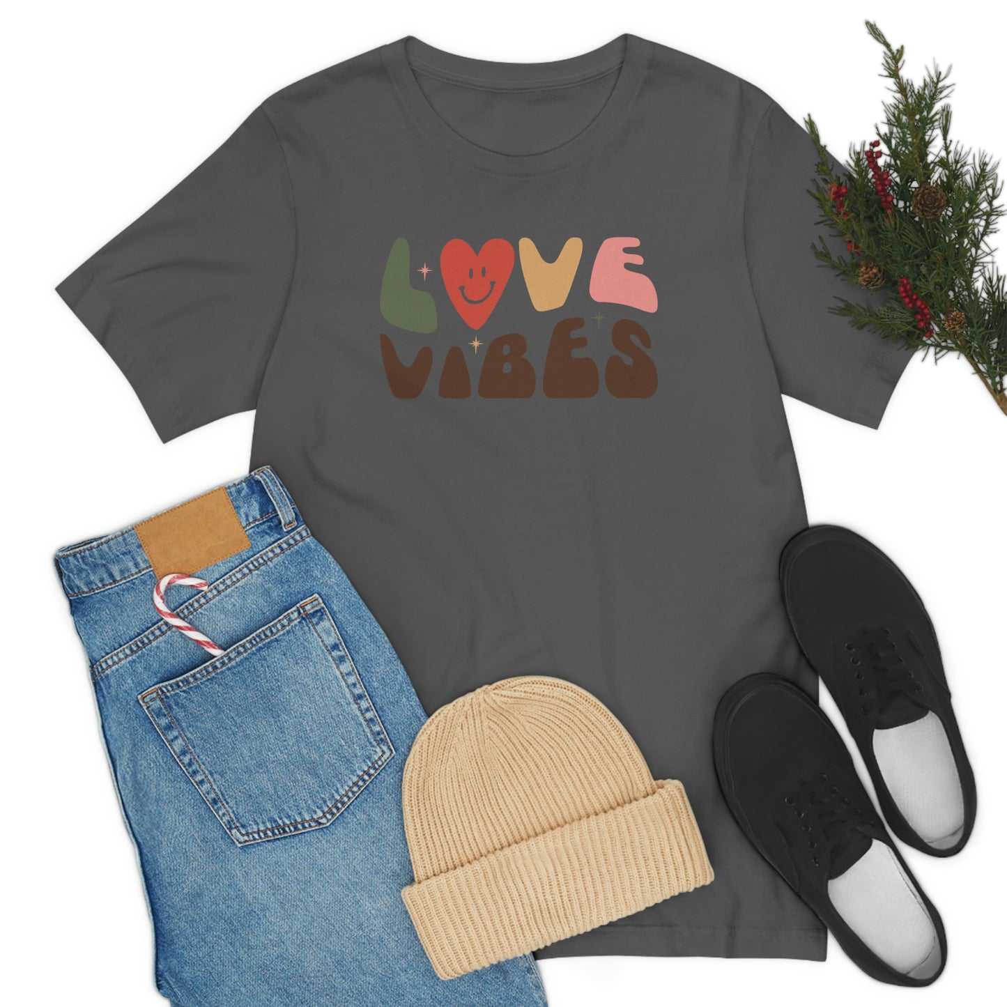 "Love Vibes" Unisex Jersey Short Sleeve Tee