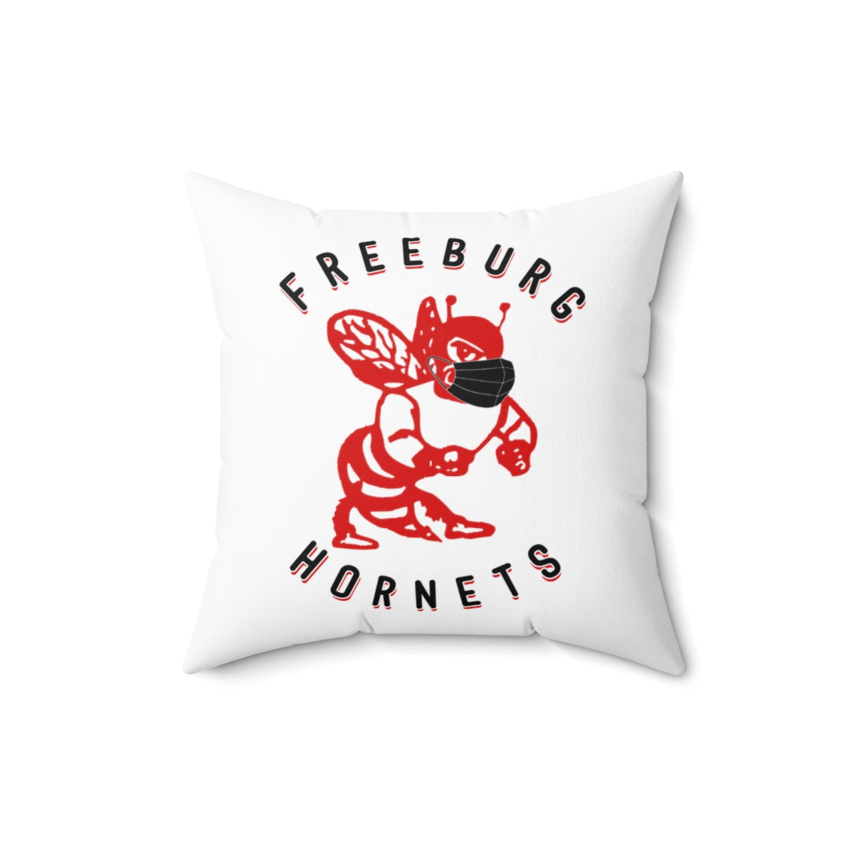 Freeburg Masked Hornet Spun Polyester Square Pillow