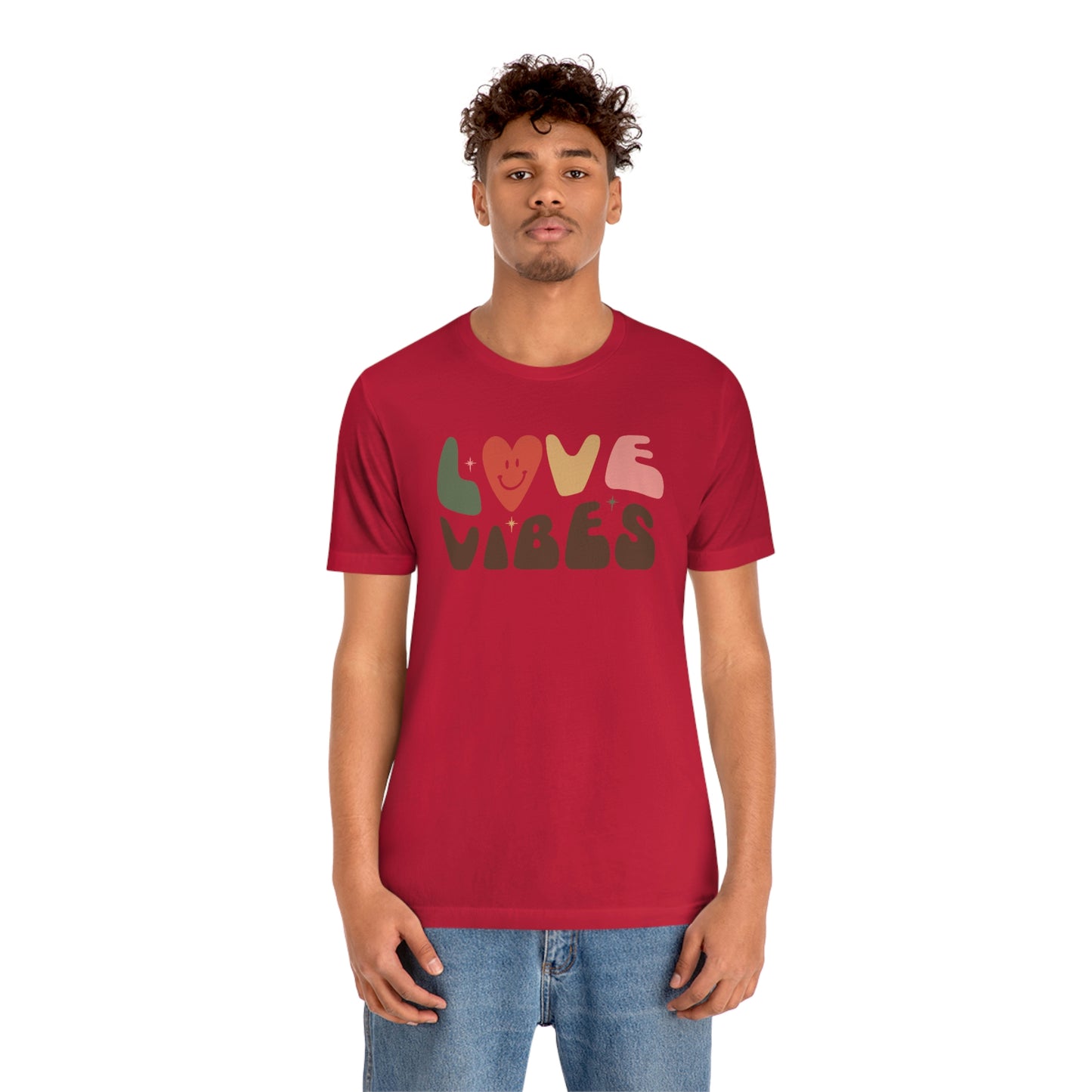 "Love Vibes" Unisex Jersey Short Sleeve Tee