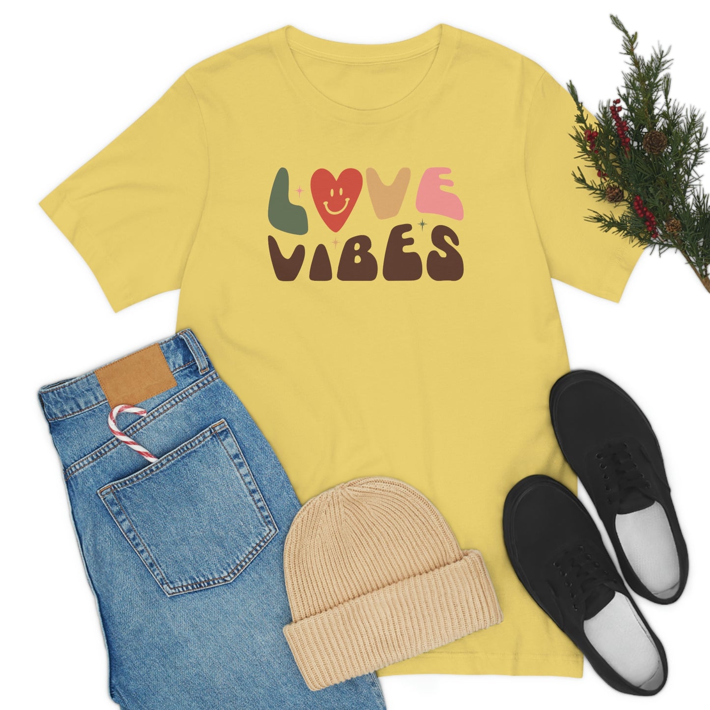 "Love Vibes" Unisex Jersey Short Sleeve Tee