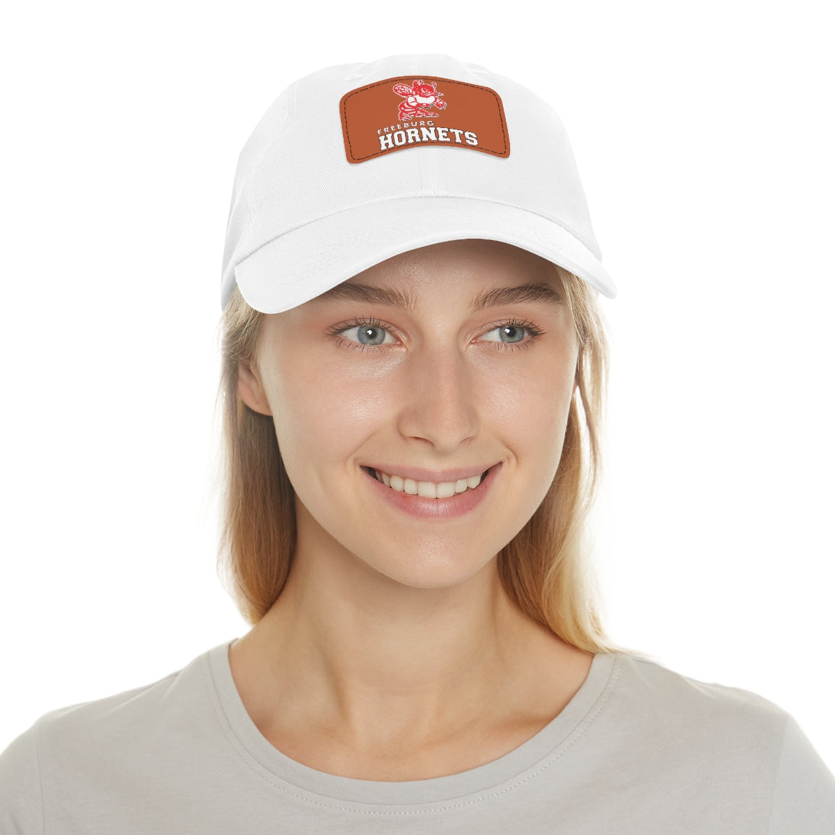 Freeburg Hornet Dad Hat with Leather Patch