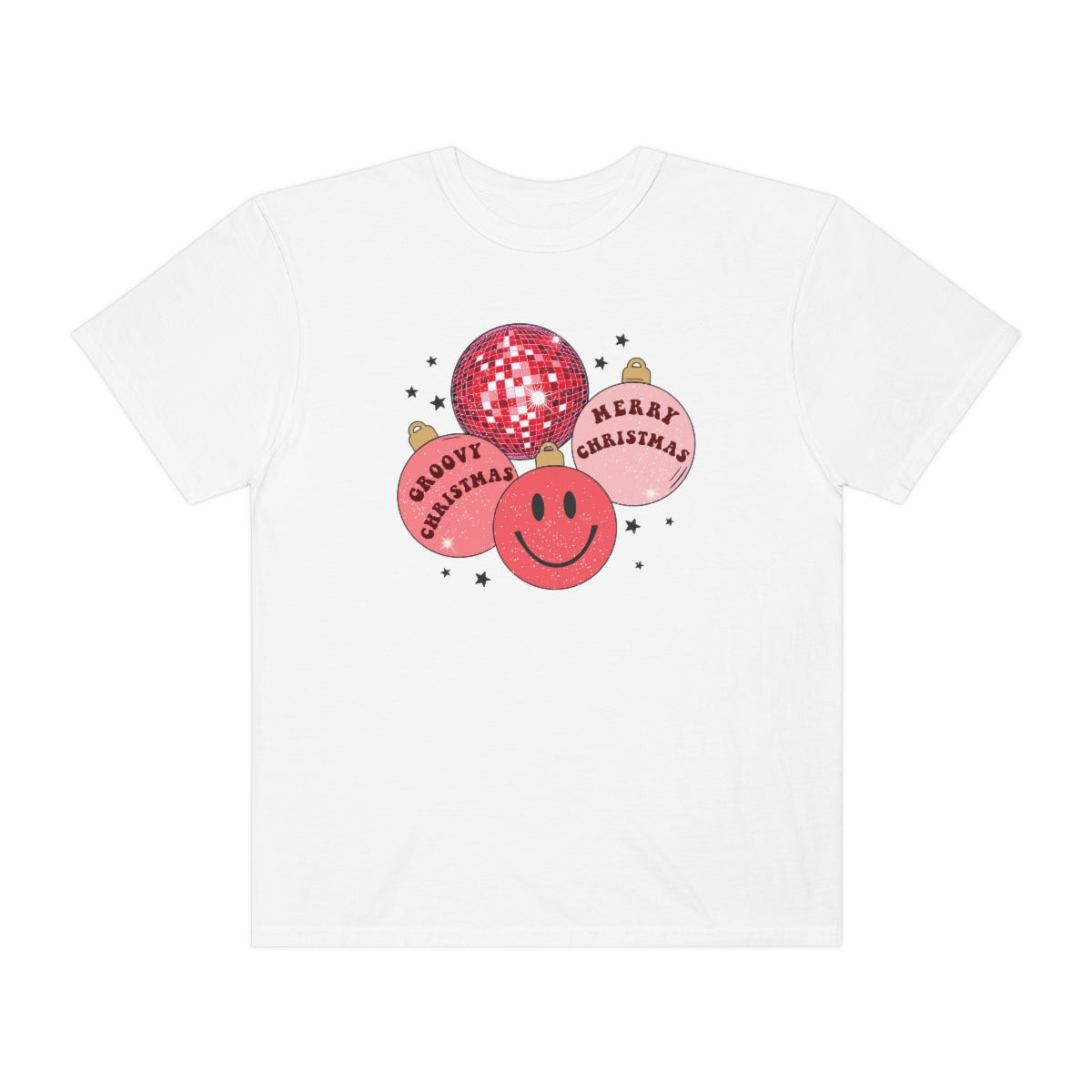 Groovy Christmas Unisex Garment-Dyed Comfort Colors PREMIUM T-shirt