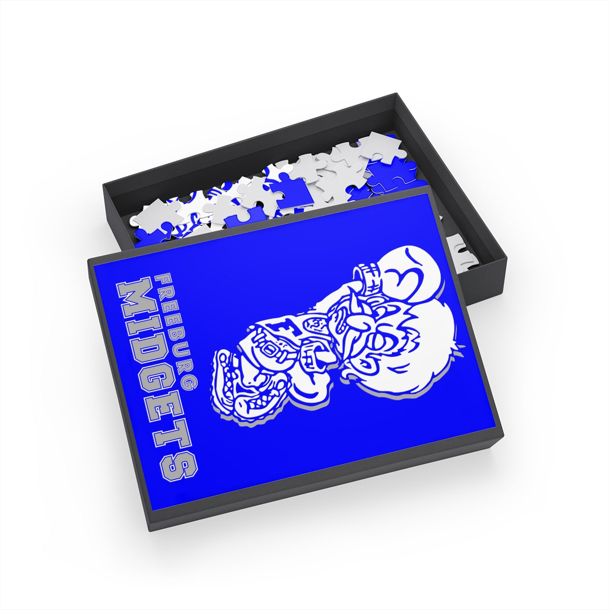 Freeburg Midget Puzzle - Blue (96, 252, 500, 1000-Piece)