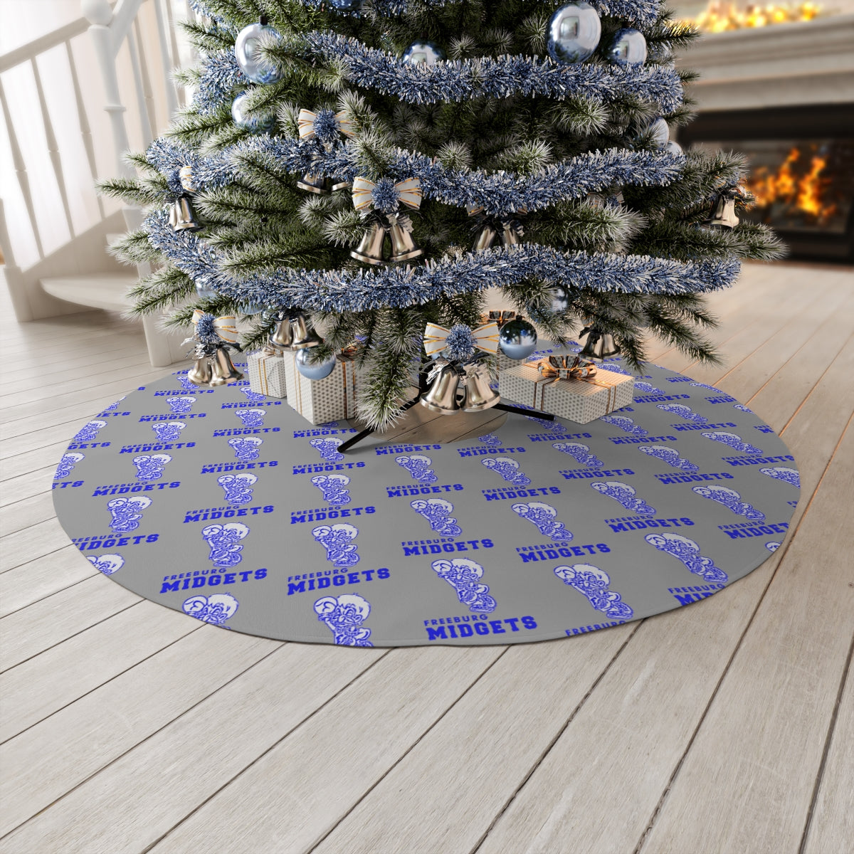 Freeburg Midget Gray Round Tree Skirt