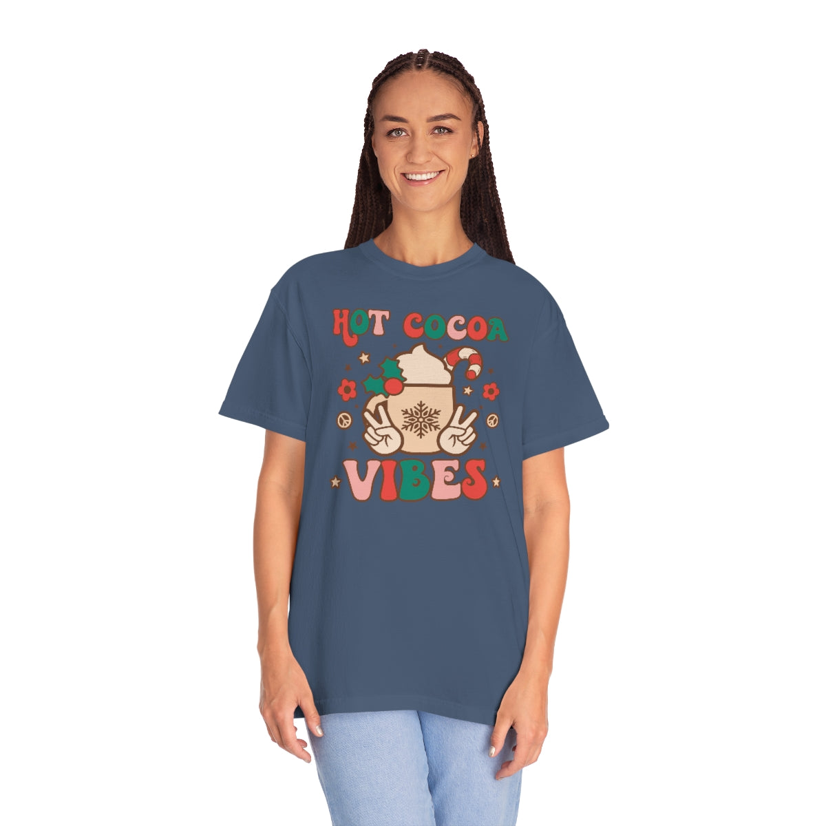 Hot Cocoa Vibes Unisex Garment-Dyed Comfort Colors PREMIUM T-shirt