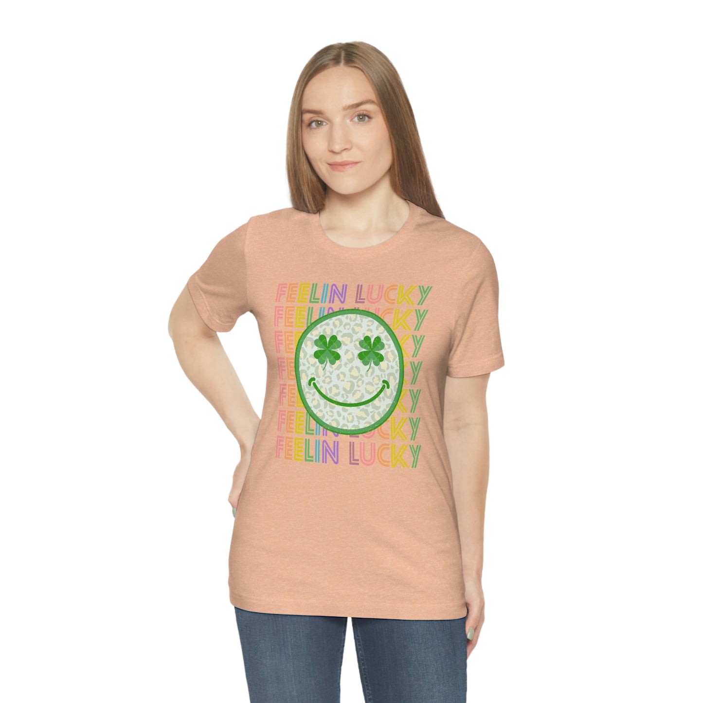 St. Patrick's Day "Feelin Lucky" Unisex Jersey Short Sleeve Tee