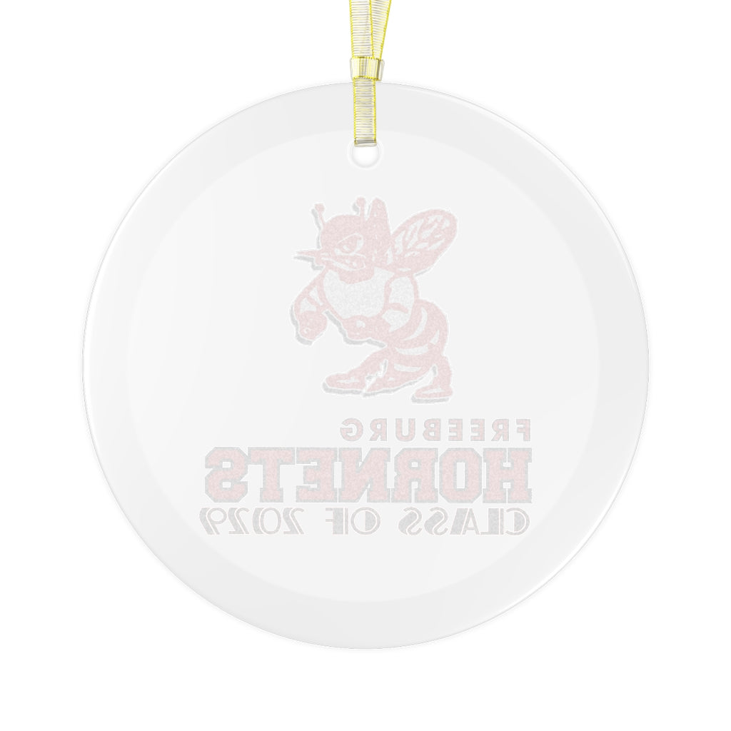 Freeburg Hornet Glass Ornament - Class of 2029