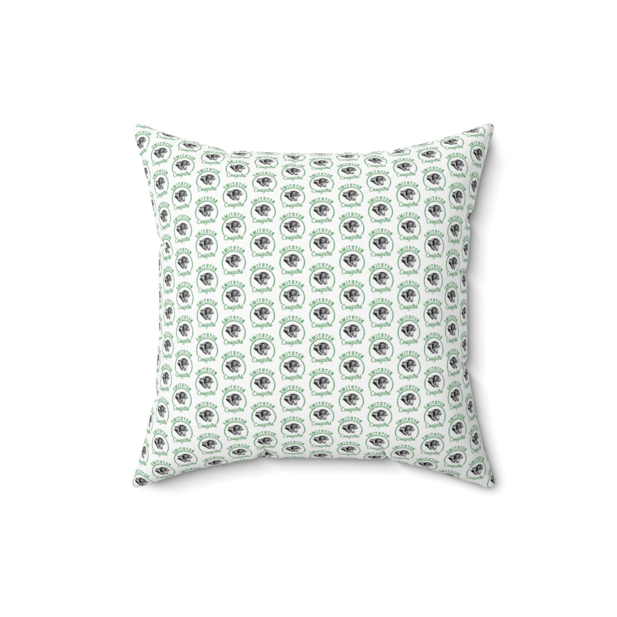 Smithton Cougars Pattern Spun Polyester Square Pillow