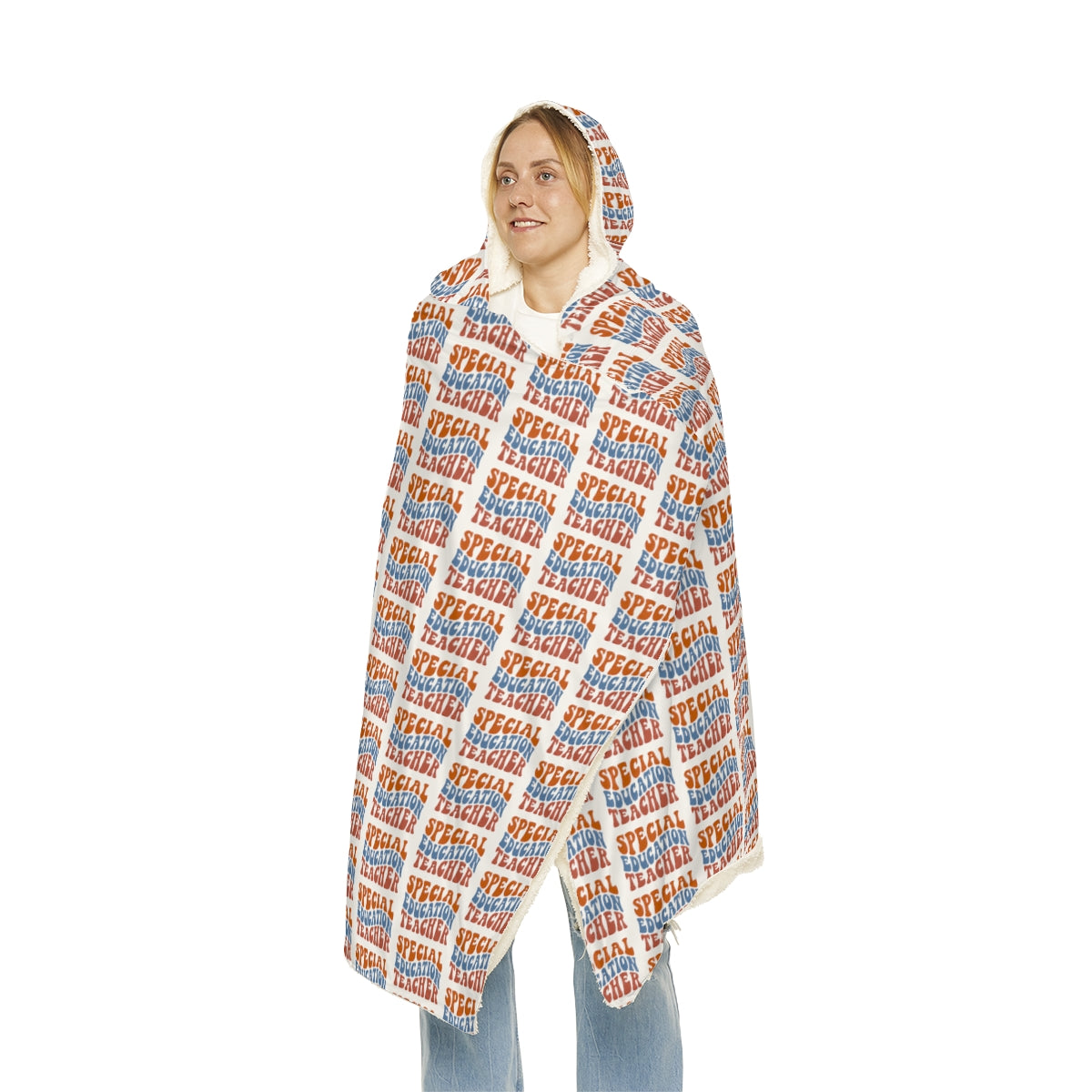 White Special Education Teacher Snuggle Blanket
